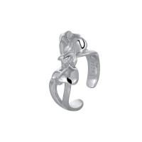 Sterling Silver Finger Ring, 925 Sterling Silver, Bowknot, fashion jewelry & for woman, 19mm 