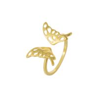 Sterling Silver Finger Ring, 925 Sterling Silver, Butterfly, plated, fashion jewelry & for woman & hollow 13.3mm 