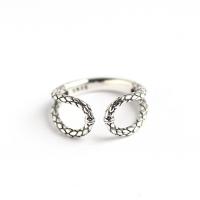 Стерлингового серебра кольцо, 925 пробы, маска, ювелирные изделия моды & Женский & отверстие, размер:7, продается PC
