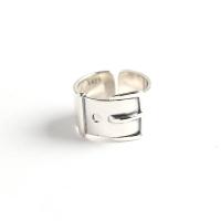 Sterling Silver Finger Ring, 925 Sterling Silver, polished, fashion jewelry & for woman, 11.5mm, Inner Approx 16.5mm 