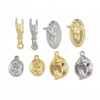 Zinc Alloy Jewelry Pendants, plated & DIY Approx 