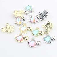 Resin Zinc Alloy Pendants, with Resin, plated, DIY Approx 