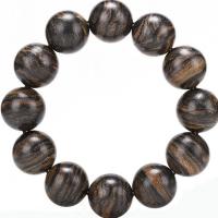 Bracelets en bois, Tiger Wood, fait à la main, unisexe, brun Environ 24 cm, Vendu par cm