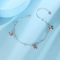 Fashion Jewelry Anklet, 925 Sterling Silver, with 3cm extender chain, for woman Approx 21 cm 