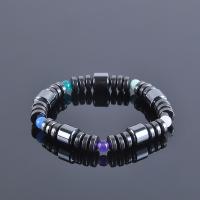 Bracelets titane magnétique, Aimant, avec Hématite, bijoux de mode & styles différents pour le choix & pour homme Environ 18 cm, Vendu par PC