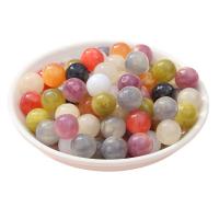Acryl Schmuck Perlen, rund, Einbrennlack, DIY, gemischte Farben, 12mm, 10PCs/Tasche, verkauft von Tasche