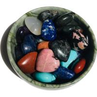 Mixed Gemstone Beads, Natural Stone, Heart, DIY & no hole 