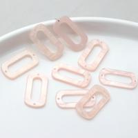 Acrylic Jewelry Connector, Acetate, DIY, pink [