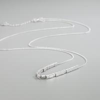 Collar de la joyería de plata esterlina, Plata de ley 925, con 5cm extender cadena, longitud:aproximado 40 cm, Vendido por UD