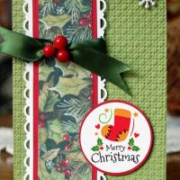 Weihnachten Zubehör, Kleber +Aufkleber, nachhaltiges & Weihnachts-Design & Modeschmuck, ca. 10PCs/Menge, verkauft von Menge