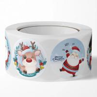 Fuentes de Navidad, Adhesivo+Sticker, Sostenible & Diseño de Navidad & Joyería, 2.5cm, aproximado 10PCs/Grupo, Vendido por Grupo