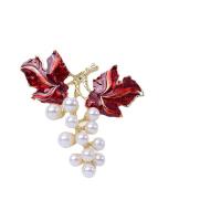 Fornituras de Broche de Aleación de Zinc, con Perlas plásticas, Joyería & Bricolaje & esmalte, más colores para la opción, Vendido por UD