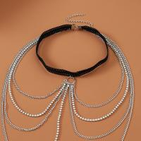 Iron Leg Chain, with Cloth, fashion jewelry & for woman 