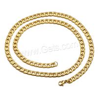 Stainless Steel Chain Necklace, 304 Stainless Steel, plated, for man 