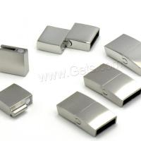 Rectangle Stainless Steel Magnetic Clasp, 316 Stainless Steel, polished, DIY original color 