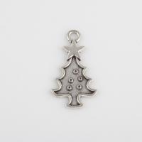 Zinc Alloy Pendant Cabochon Setting, Christmas Tree, plated, DIY Approx 2.1mm [