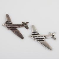 Vehicle Shaped Zinc Alloy Pendants, Airplane, plated, DIY Approx 2.6mm 