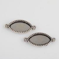 Zinc Alloy Connector Setting, Horse Eye, plated, DIY & 1/1 loop Approx 1.9mm 