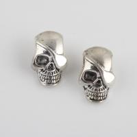 Zinc Alloy Spacer Beads, Skull, plated, DIY Approx 3.1mm 