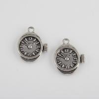 Zinc Alloy Jewelry Pendants, Clock, plated, DIY Approx 1.7mm 