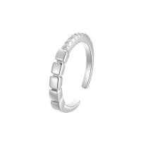 Цирконий Микро вымощает стерлингового серебра палец кольцо, 925 пробы, ювелирные изделия моды & инкрустированное микро кубического циркония & Женский, 3mm, продается PC