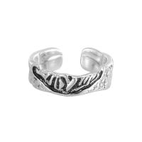 Стерлингового серебра кольцо, 925 пробы, ювелирные изделия моды & Женский & Эпоксидная стикер, 6mm, продается PC