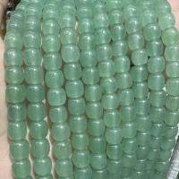 Green Aventurine Bead, Drum, polished, DIY, green Approx 38 cm 