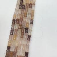Einzelne Edelstein Perlen, Natürliches Violett, Bambus, poliert, DIY & verschiedene Größen vorhanden, Länge:ca. 38 cm, verkauft von Strang