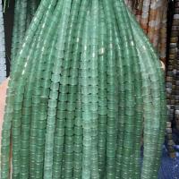 Green Aventurine Bead, Drum, polished, DIY green Approx 38 cm 
