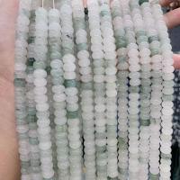 Perles de pierre gemme unique, Granit bleu Tianshan, Plat rond, poli, DIY Environ 38 cm, Vendu par brin