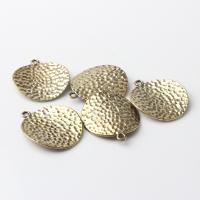 Zinc Alloy Jewelry Pendants, Round, plated, DIY, golden 