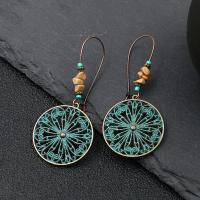 Glass Seed Beads Earring, Zinc Alloy, with Seedbead, fashion jewelry & for woman 