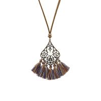 Fashion Fringe Necklace, Zinc Alloy, with Caddice, fashion jewelry & Bohemian style 