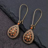 Glass Zinc Alloy Earring, fashion jewelry & Bohemian style 