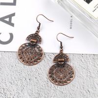 Zinc Alloy Drop Earring, with Caddice & turquoise & Shell, fashion jewelry 