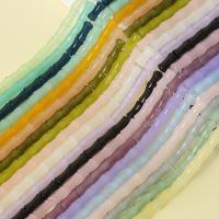 Abalorios de Cristal Murano hecho a mano, Cristal de murano, Bambú, barniz de secado al horno, Bricolaje, más colores para la opción, 6x12mm, 67PCs/Sarta, Vendido por Sarta