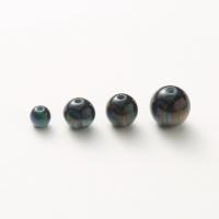 Harz Perlen Schmuck, rund, DIY & verschiedene Größen vorhanden, Jet schwarz, 100PCs/Tasche, verkauft von Tasche