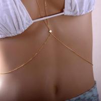 Body Chain Jewelry, Zinc Alloy, plated, fashion jewelry & for woman Approx 85 cm 