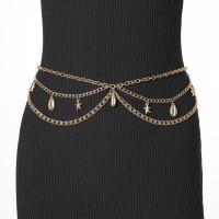 Decorative Chain Belt, Zinc Alloy, gold color plated, fashion jewelry & multilayer & for woman Approx 68 cm 