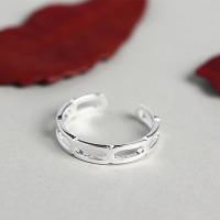 Sterling Silver Finger Ring, 925 Sterling Silver, polished, fashion jewelry & for woman, US Ring 