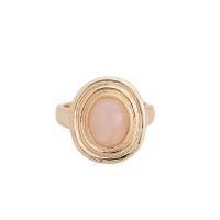 Gemstone Zinc Alloy Finger Ring, fashion jewelry & for woman Inner Approx 17mm 