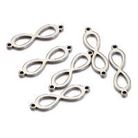 Stainless Steel Charm Connector, 304 Stainless Steel, Infinity, DIY, original color Approx 1.5mm 