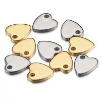 pendentifs de cœur en inox , Acier inoxydable 304, coeur, Placage, DIY, plus de couleurs à choisir Environ 2mm Vendu par sac