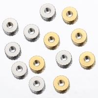 Edelstahl Perlen, 304 Edelstahl, plattiert, DIY, keine, 2x6mm, Bohrung:ca. 2mm, 20PCs/Tasche, verkauft von Tasche
