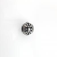 Edelstahl Perlen, 304 Edelstahl, DIY & verschiedene Größen vorhanden & Schwärzen, originale Farbe, verkauft von PC