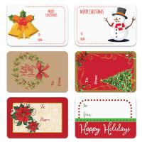 Copper Printing Paper Sticker Paper, Rectangle, Christmas Design & mixed pattern & DIY 