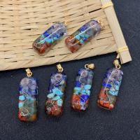 Joyas de piedras preciosas colgante, Piedra natural, multifuncional & Bricolaje, 16x46mm, Vendido por UD