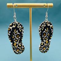 Fashion Create Jewelry Earring, PU Leather, Slipper, fashion jewelry & for woman 
