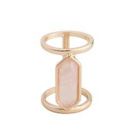 Gemstone Zinc Alloy Finger Ring, with Gemstone, fashion jewelry & for woman, Inner Approx 17mm 