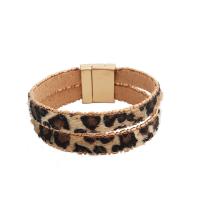 PU Leather Cord Bracelets, with Zinc Alloy, fashion jewelry & for woman, 20mm Approx 7.48 Inch 